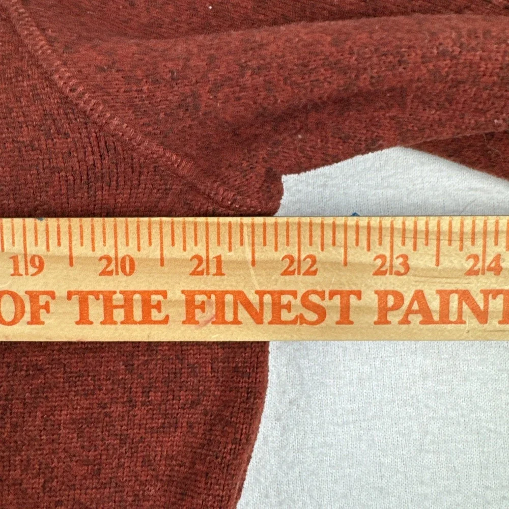 The North Face Gordon Lyons Mens Marbled Maroon 1/2 Zip Medium Pullover
